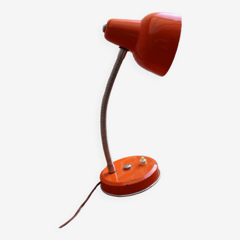 Lampe de bureau orange 70's