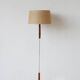 Vintage teak floor lamp from the 60s – renovated & chic design