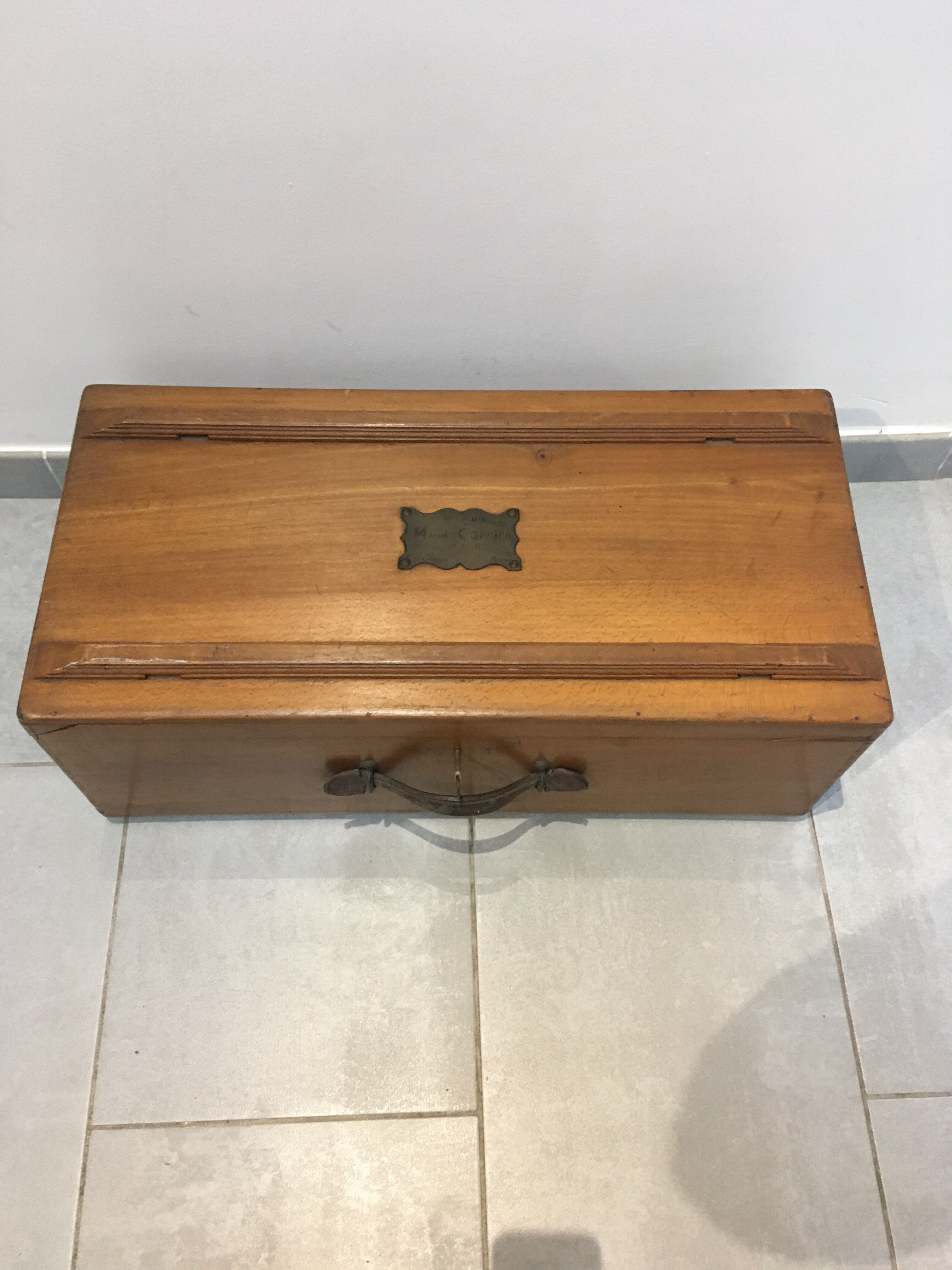 Old military travel box