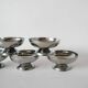 set of 5 small designer stainless steel bowls 1970 9 x 4 cm