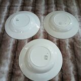 3 antique deep plates from Badonviller