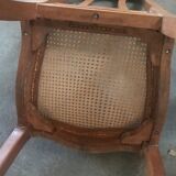 Suite of 8 Louis XV style chairs solid beech