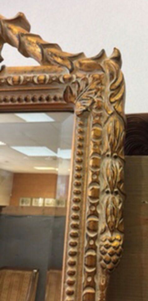 Louis XVI-style gilded mirror