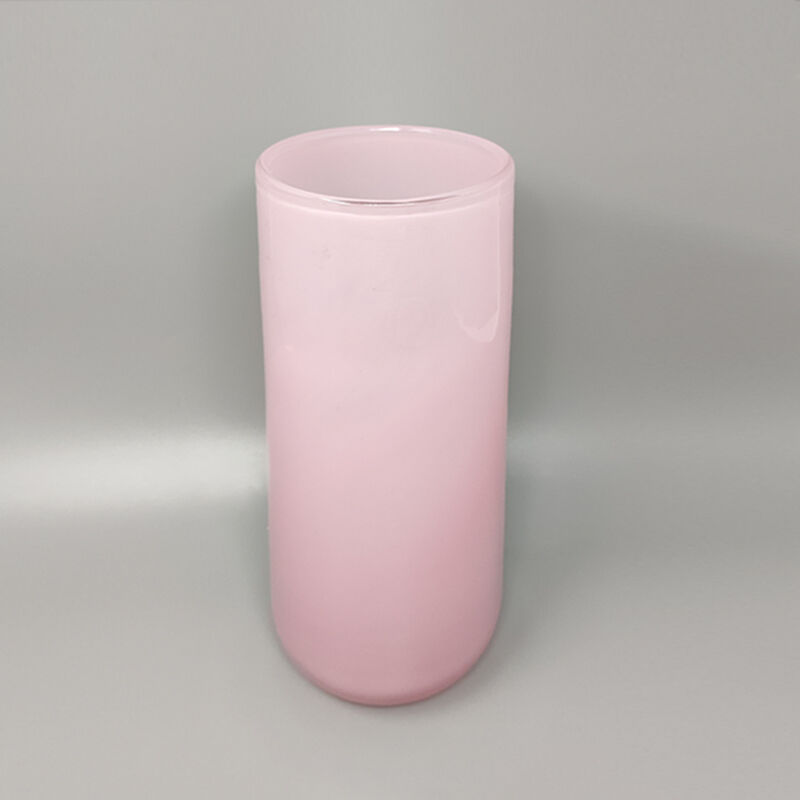 1960s Astonishing Pink Vase By Ca' Dei Vetrai in Murano Glass. Made in Italy