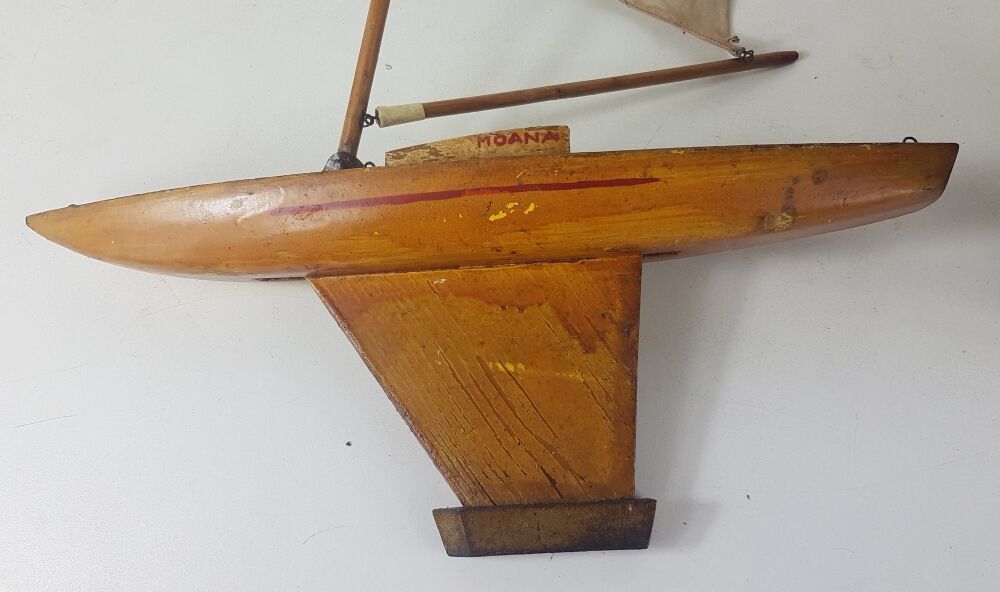 Ancient basin sailboat