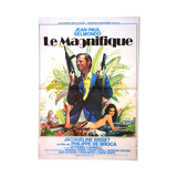 Original film poster "The Magnificent " 1973 Jean-Paul Belmondo, Bisset...