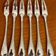 Christofle ribbons 6 snail forks excellent condition