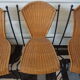 4 vintage canne chairs 1960