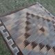 Vintage Turkish kilim handwoven 142x284 cm