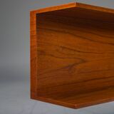 Mid-century modern teak wall shelf by Walter Wirtz for Wilhelm Renz, Germany, 1960s