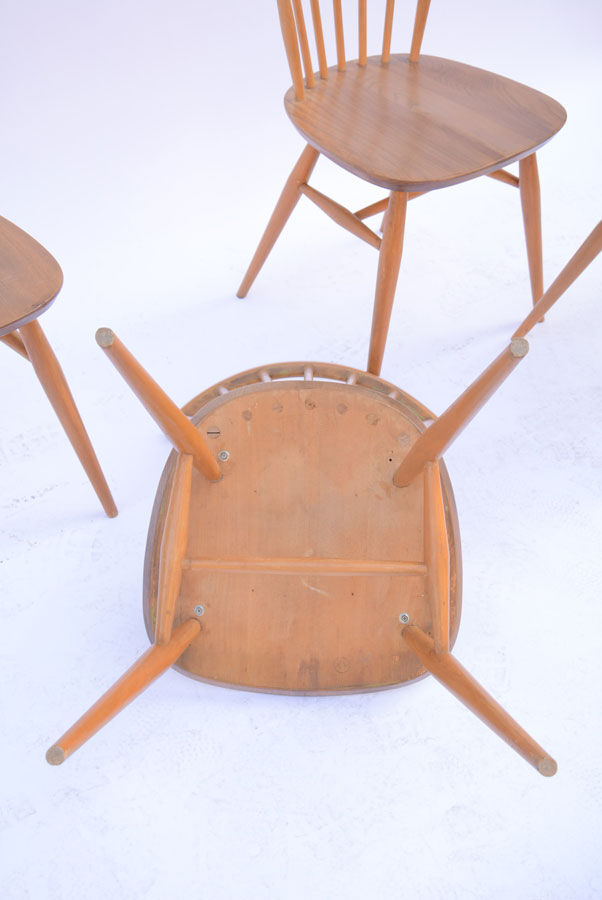 Set of 4 chairs Ercol vintage 1960
