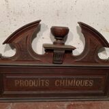 Pediment or top of furniture in natural wood XIX century