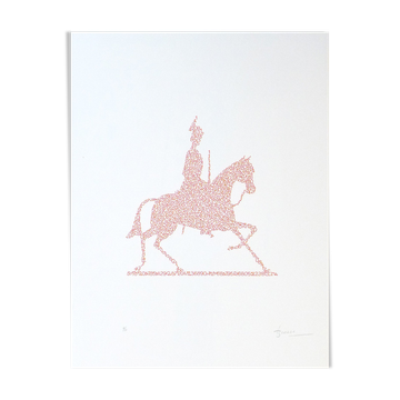 Lithographie originale signée et numérotée au crayon Brossa Joan Poema visual 4 1989