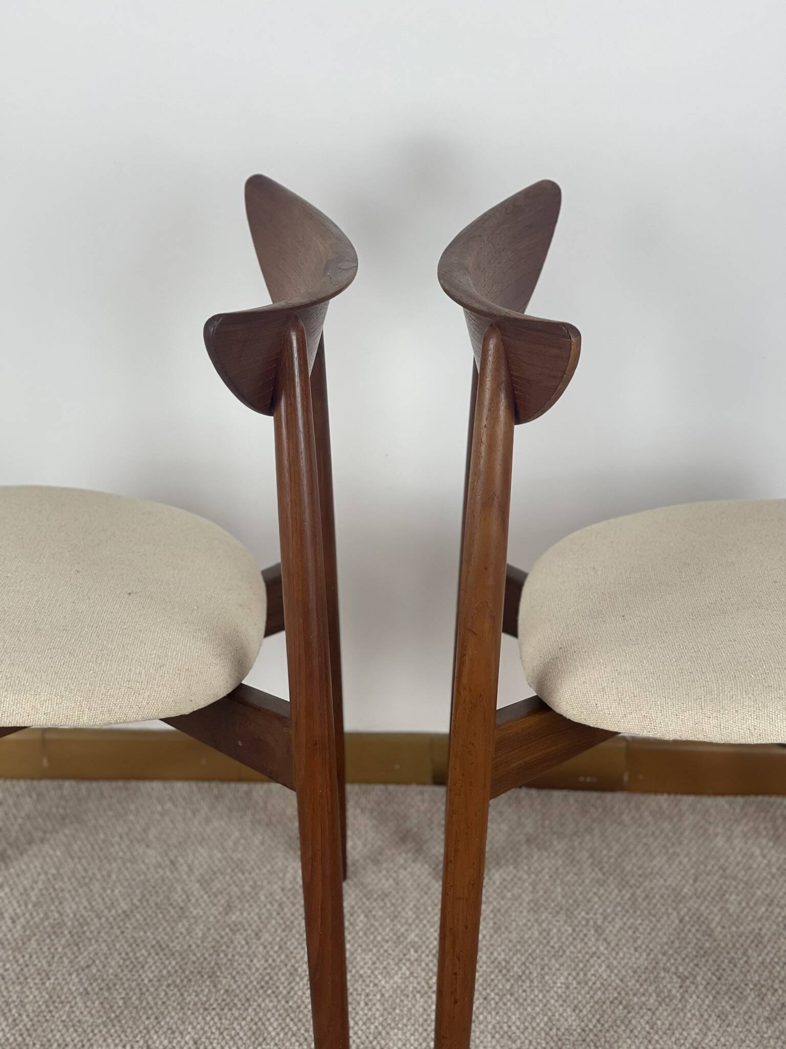 Lot de 6 chaises en Teck par Harry Østergaard Model 58