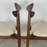 Set of 6 Teak chairs by Harry Østergaard Model 58