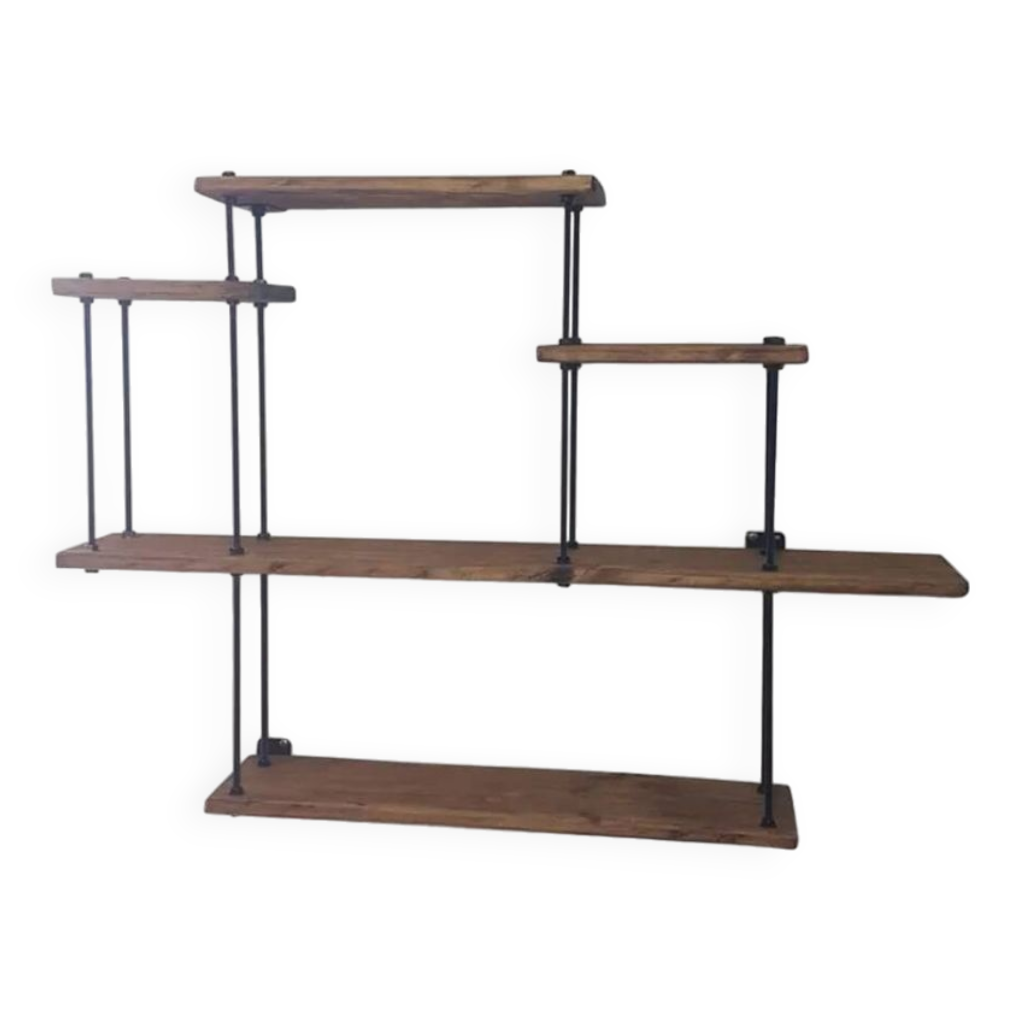 Industrial wall shelf