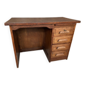 Small administrative style desk american style vintage 1950 oak