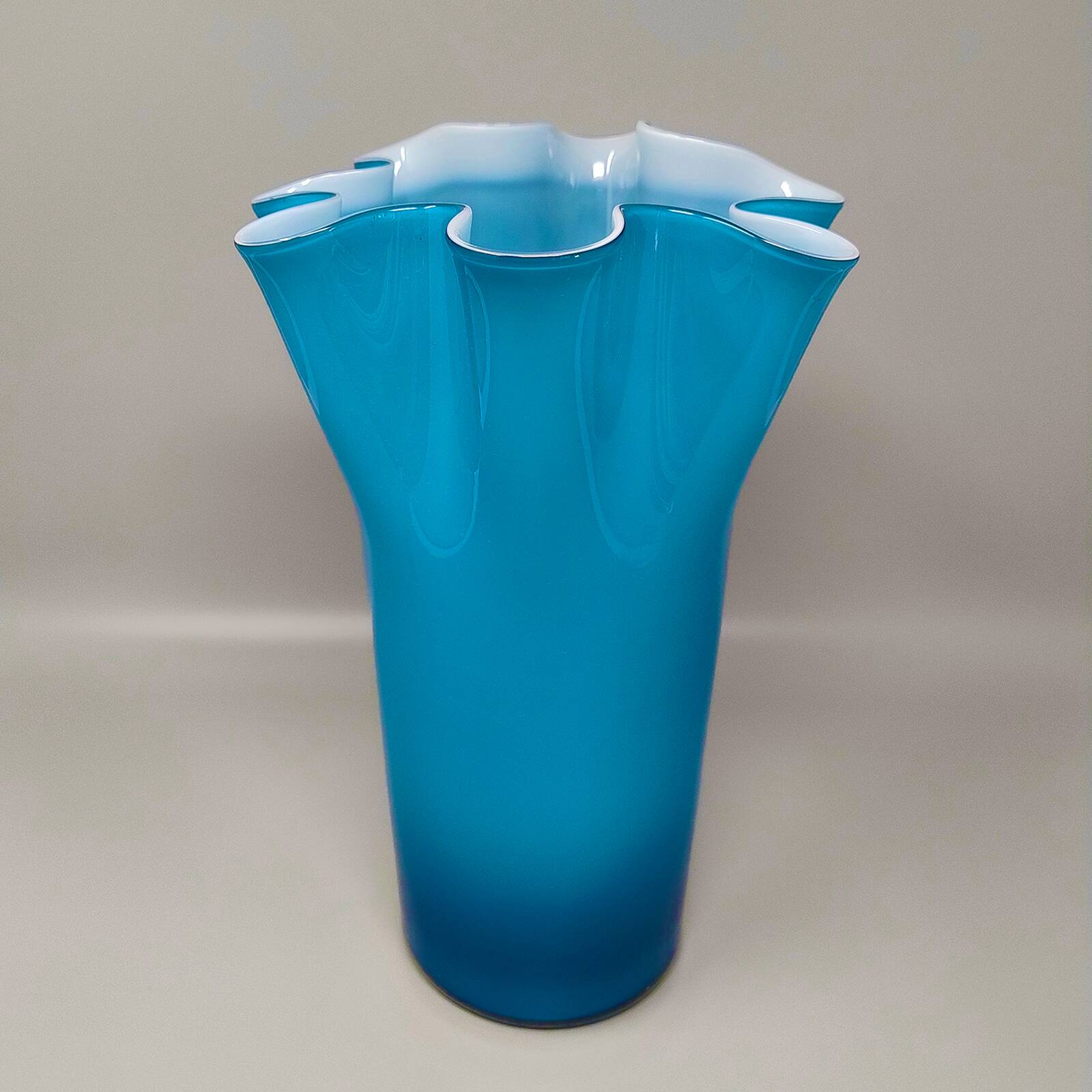 Vase « Fazzoletto » par Ca' Dei Vetrai en verre de Murano, années 1960
