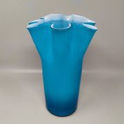 1960s Astonishing "Fazzoletto" Vase By Ca' Dei Vetrai in Murano Glass. Made