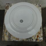 Six hollow plates made of earthenware