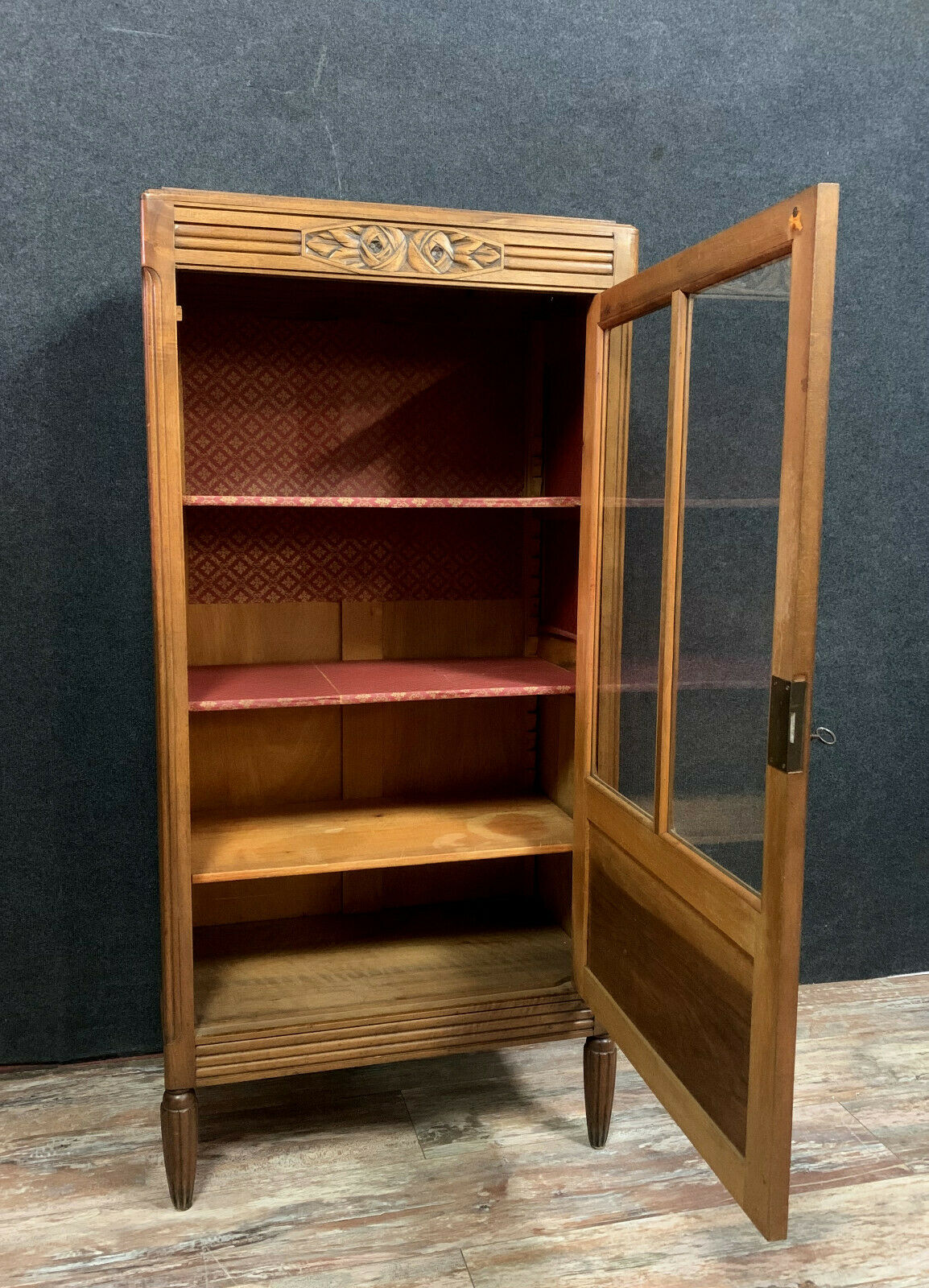 Art Deco period ceremonial library in walnut