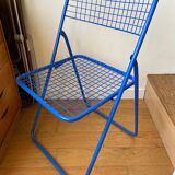 Blue "Ted Ned" folding chair by Niels Gammelgaard