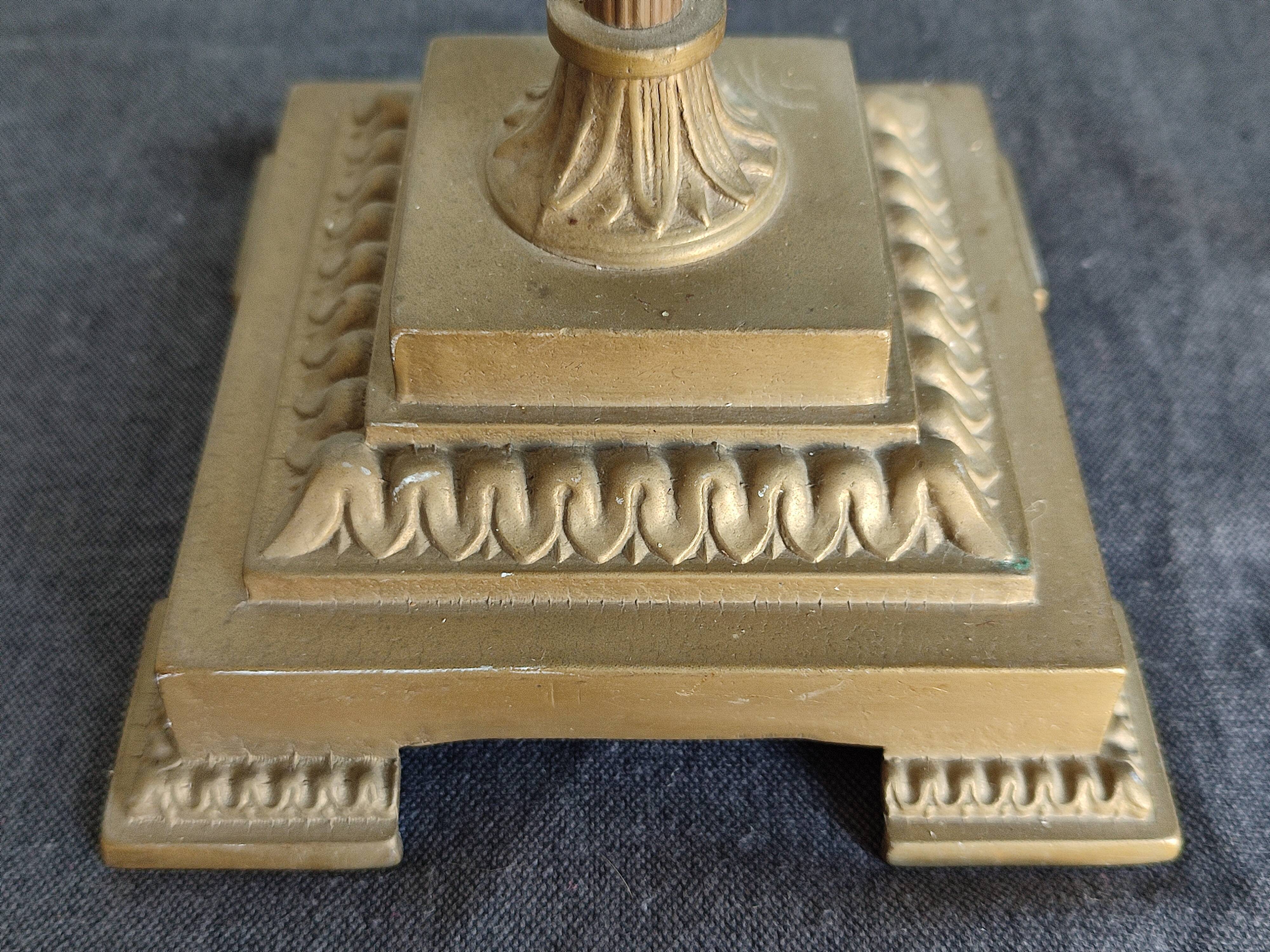 Large antique lamp collar sign art nouveau