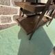 Wooden serving trolley