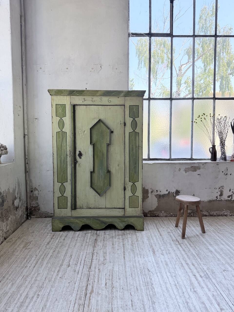 Armoire polychrome alsacienne 1800
