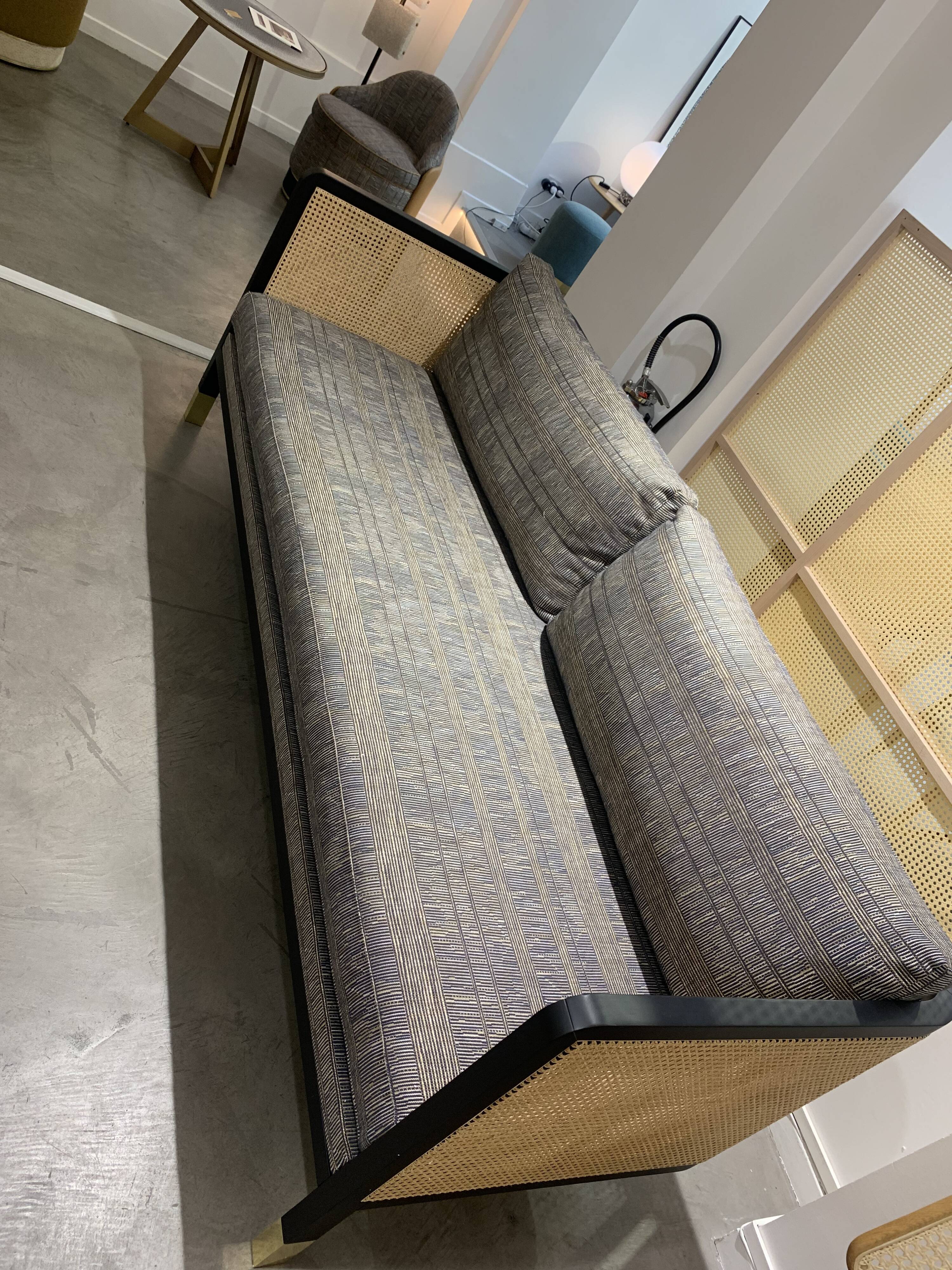 Sofa 210 black wood - Mosaîk