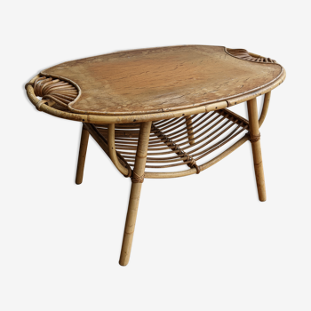 Rattan coffee table