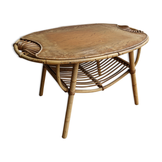 Rattan coffee table