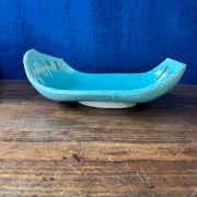 Large fruit bowl / centrepiece in glazed ceramic from the 1970s.