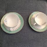 Set of vintage cups and saucers