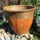 Vintage wicker and rattan cache-pot basket Bohemian Décor 70s