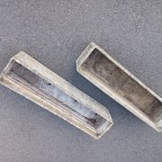 Pair of planters, eternit fiber cement concrete, 50's