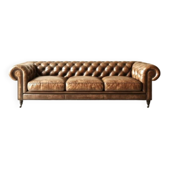 Canapé en cuir Chesterfield