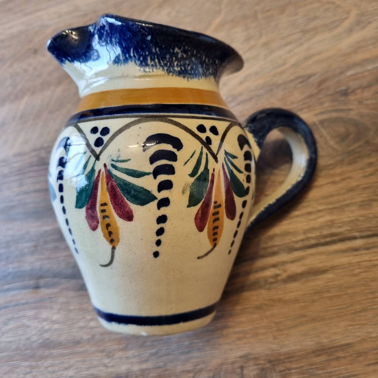 Henriot Quimper milk jug Brittany mid-20th century