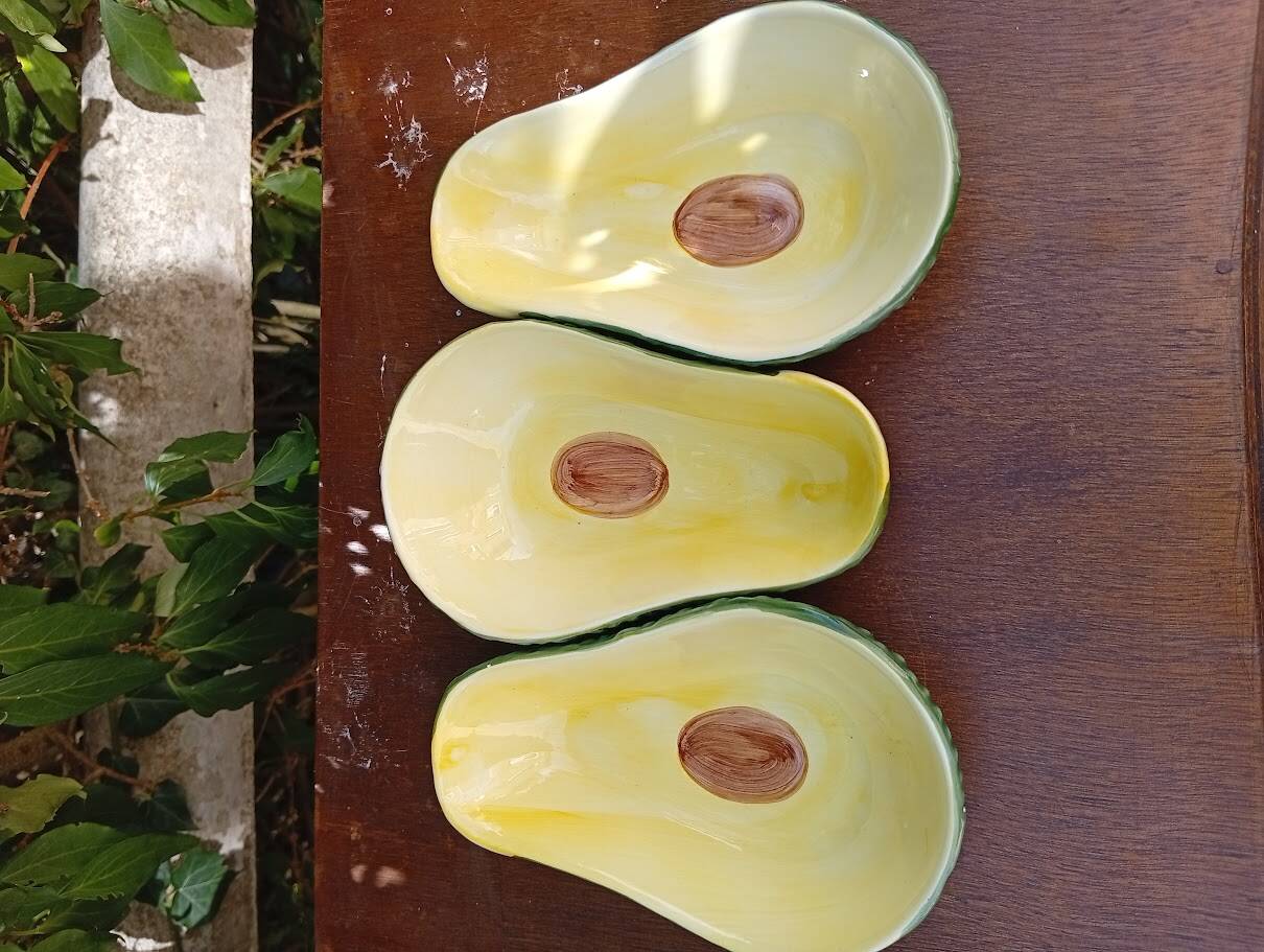 6 avocado bowls earthenware