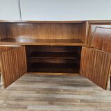 Art Decò sideboard in walnut stained beech open space design