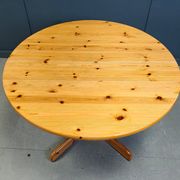 Rainer Daumiller style pine wood dining table, 1970s