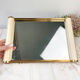 Durinox Oxydor roller mirror serving tray Art Deco style