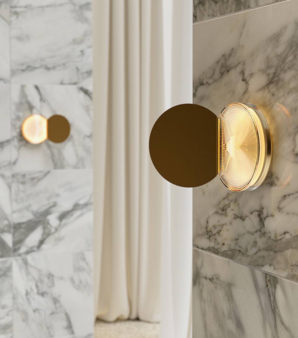 Powder compact appliques