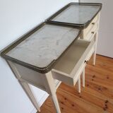 Pair of ancient bedside tables