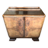 Art deco wooden chest of drawers from the 1940s