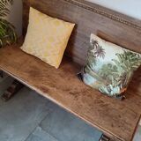 Antique solid wood bench