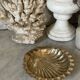 Cendrier coquille en laiton massif