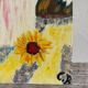 Tableau bouquet de fleurs tournesol