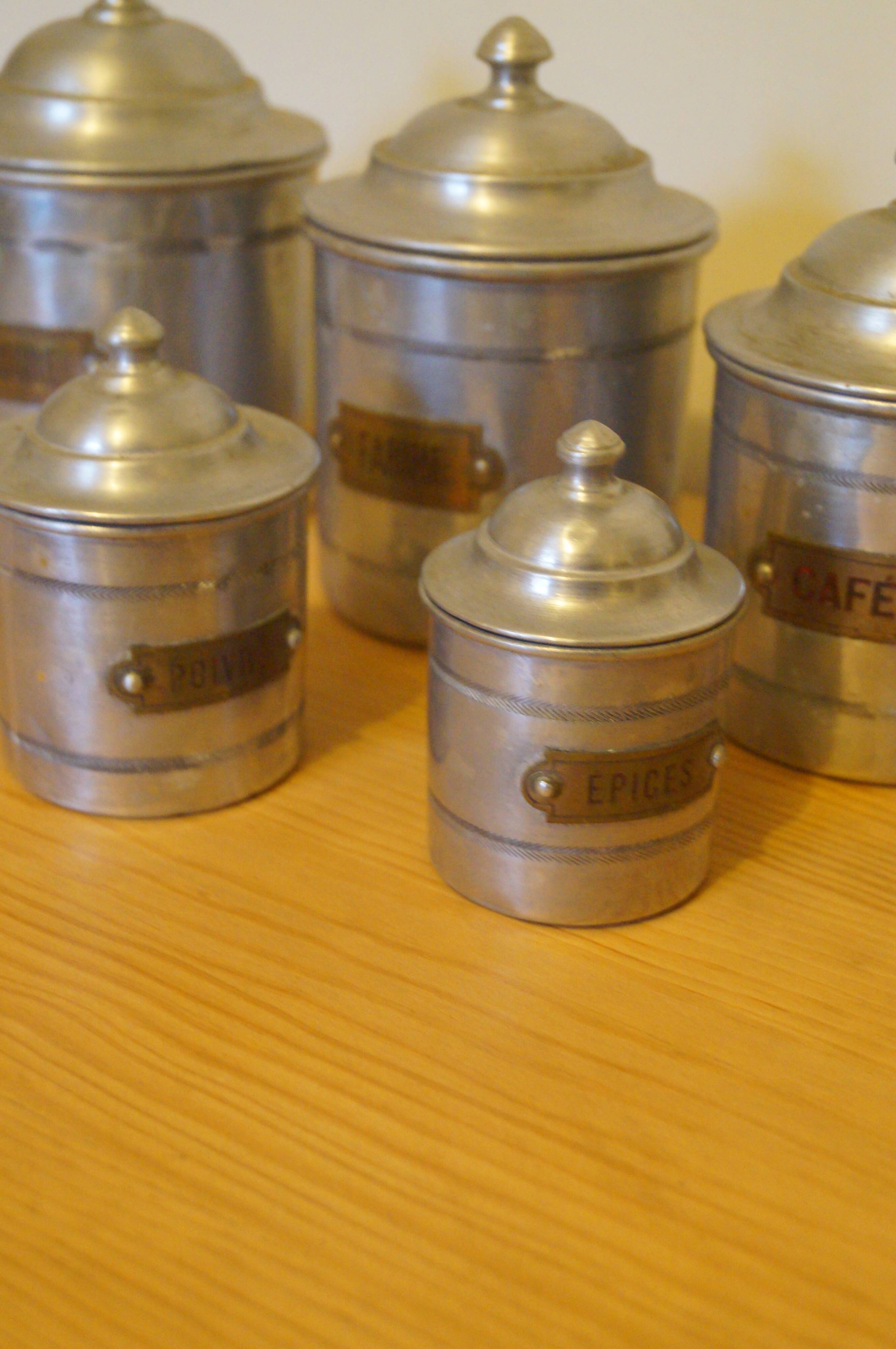 Lot pot à épices 1940