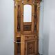 19th Century Gründerzeit Inlaid Oak Hall Tree with Mirror, circa 1890
